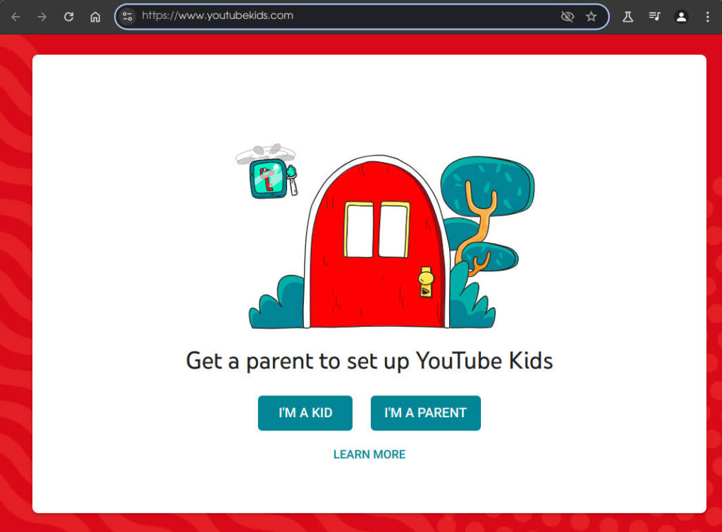 Screenshot YouTube Kids